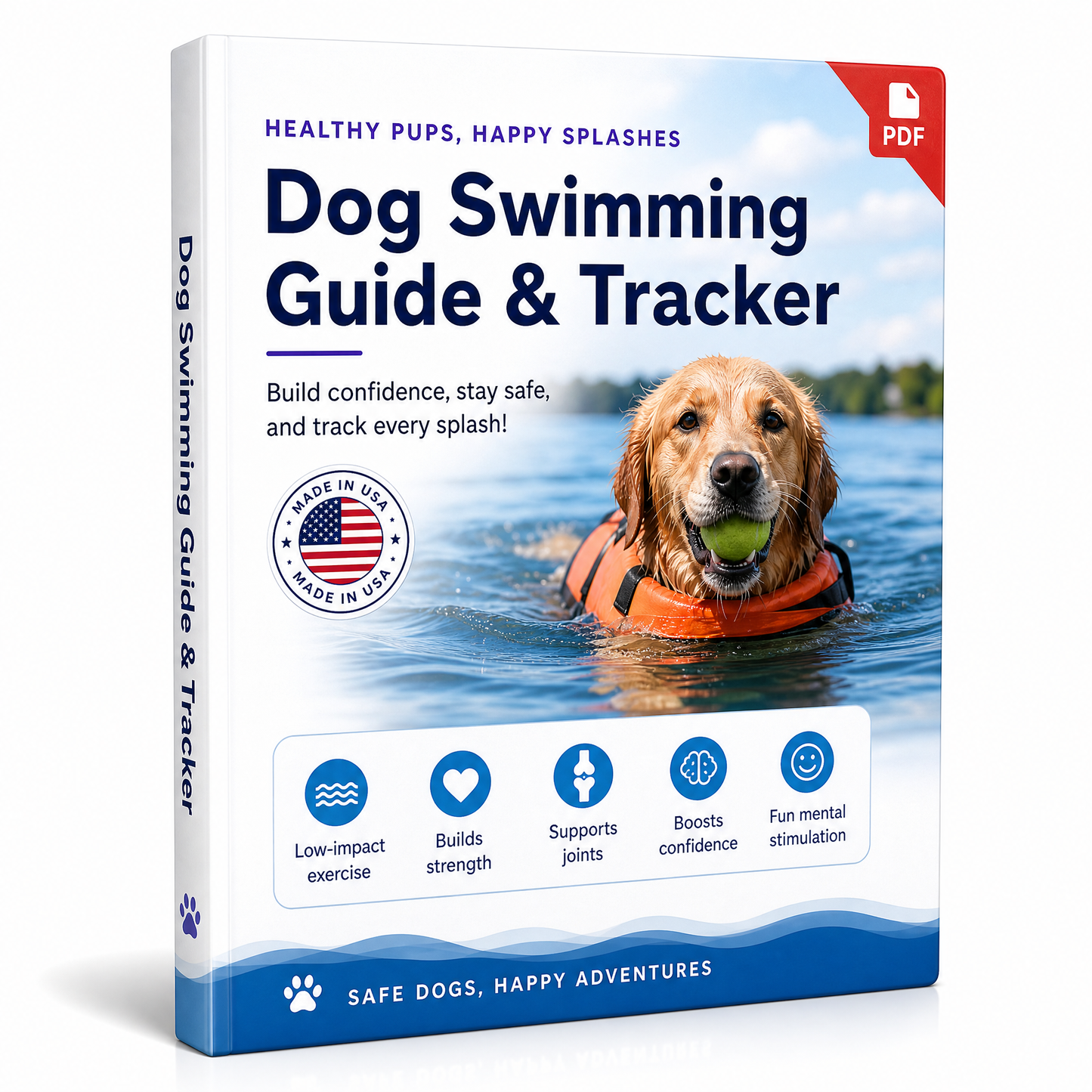 Dog swimming guide & tracker