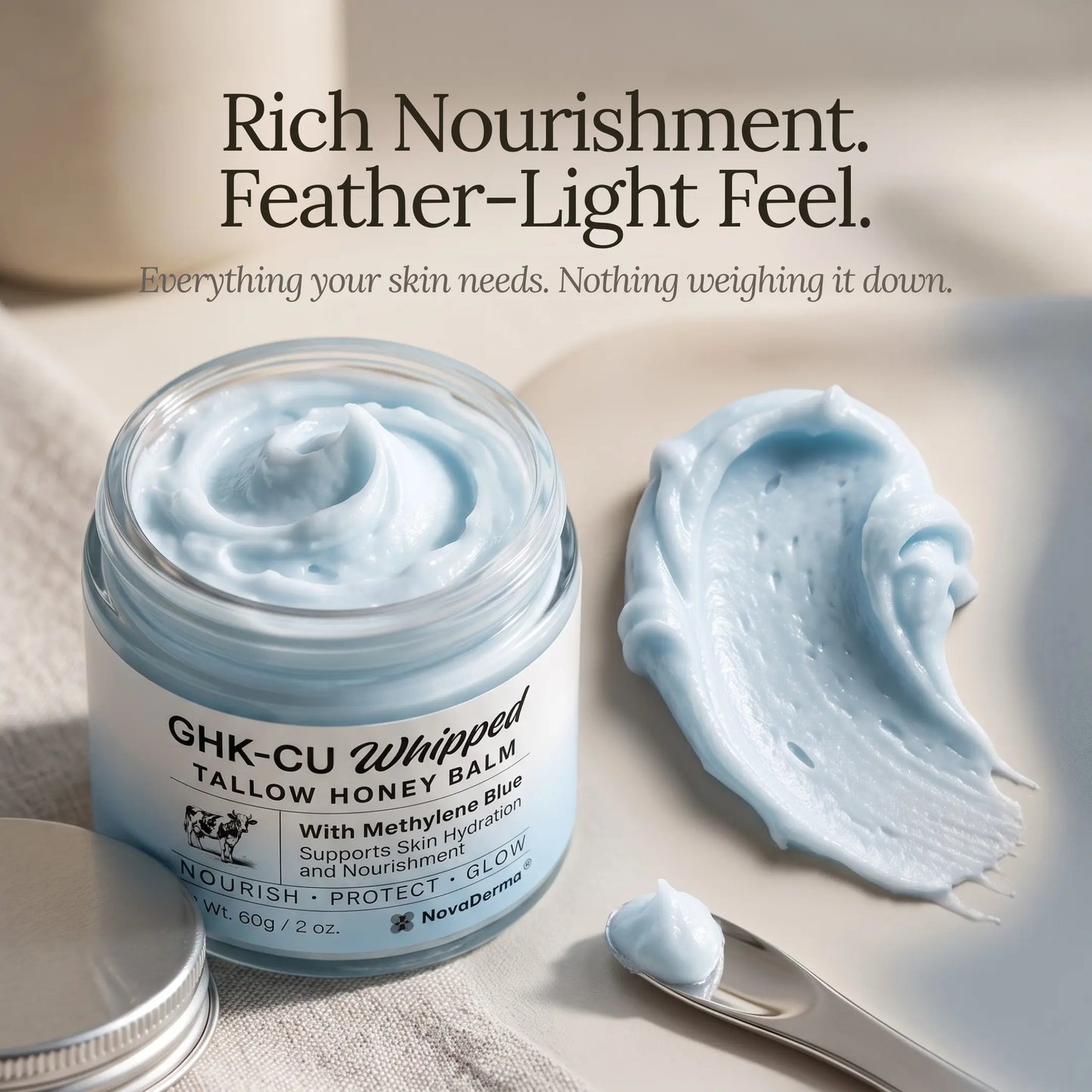 GHK-Cu Whipped Tallow Honey Balm