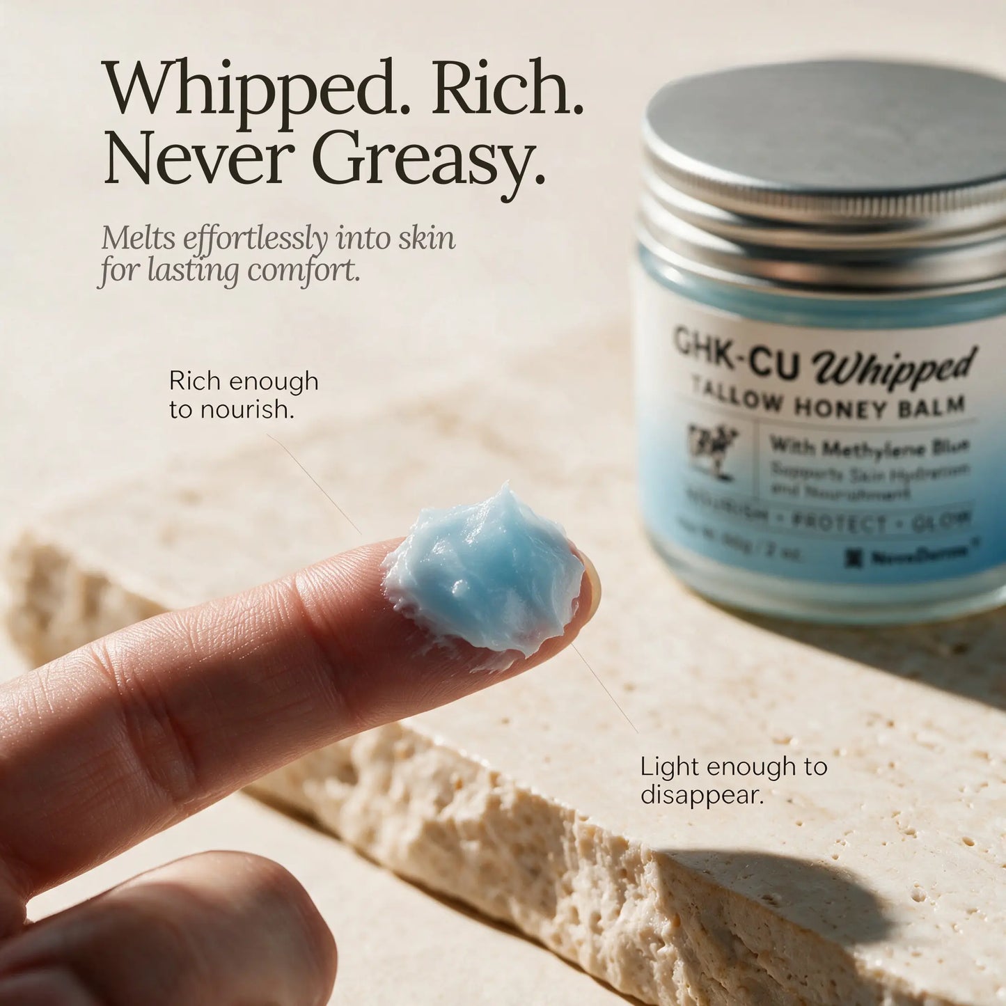 GHK-Cu Whipped Tallow Honey Balm